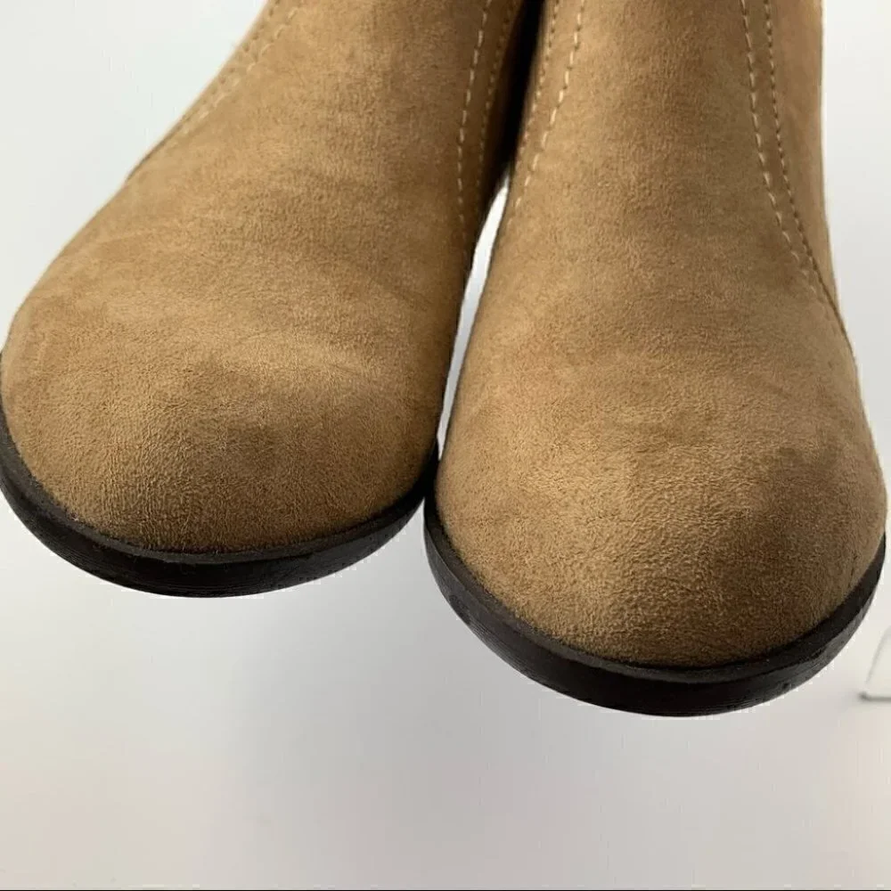 Just fab Tuvee ankle booties 7 37.5 tan western
